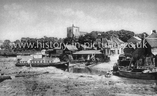 St Mary's Church and Village, South Benfleet, Essex. c.1910